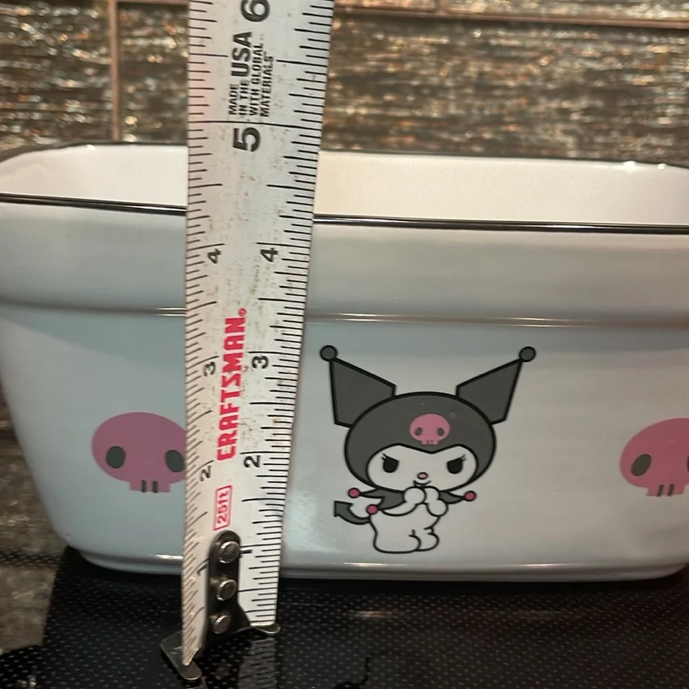 Kuromi Bread Loaf Baking Dish Hello Kitty and Friends Skulls Ceramic Bake Pan